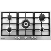 Baumatic BHG900.5SS Five Burner 91cm Wide Gas Hob - Stainless Steel