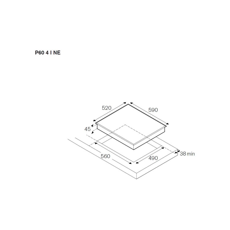 Bertazzoni BHOB-P60-4-I-X P60-4-I-X Design 60cm Induction Hob