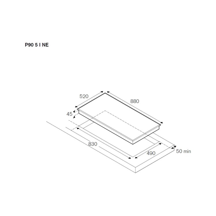 Bertazzoni BHOB-P90-5-I-X P90-5-I-X Design 90cm Induction Hob