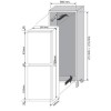 GRADE A2 - Hoover BHBS50NK 50/50 Integrated Fridge Freezer - White