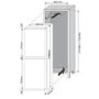 GRADE A2 - Hoover BHBS50NK 50/50 Integrated Fridge Freezer - White