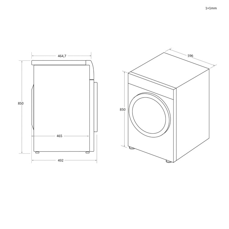 Hoover H-Dry 300 Pro 7kg Integrated Heat Pump Tumble Dryer - White