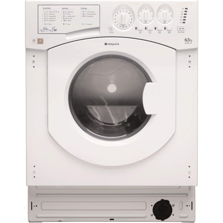 Hotpoint BHWD129 6.5kg wash 5kg dry Integrated Washer Dryer