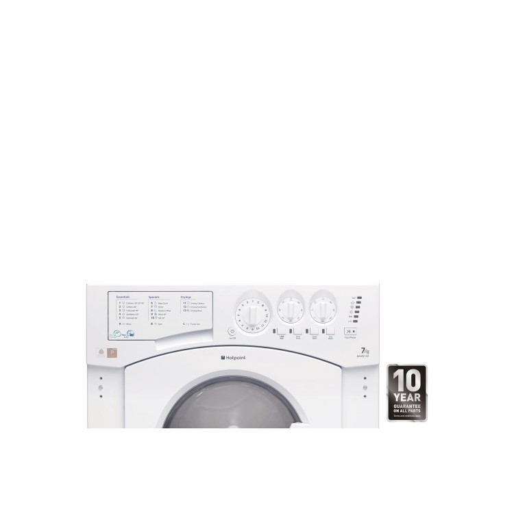 Hotpoint BHWD1491 7kg Wash 5kg Dry 1400rpm Integrated Washer Dryer - White