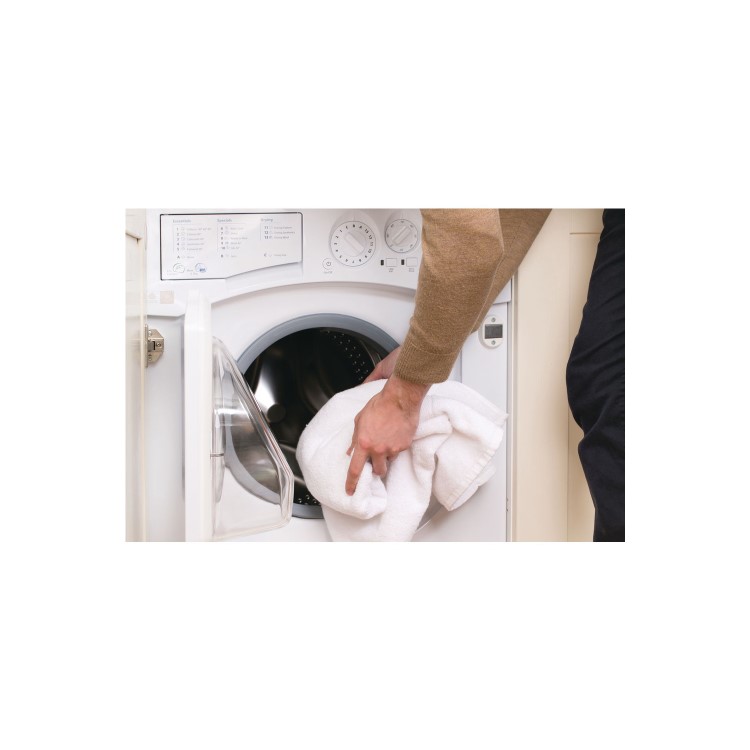 Hotpoint BHWD1491 7kg Wash 5kg Dry 1400rpm Integrated Washer Dryer - White