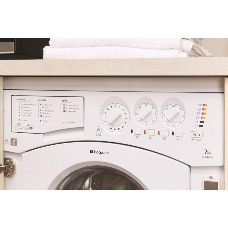 Hotpoint BHWD149 7kg Wash 5kg Dry Integrated Washer Dryer
