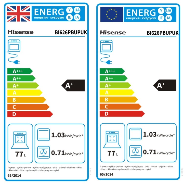 Hisense Hi2 BI626PBUPUK Electric Single Oven with Pyrolytic Cleaning - Black