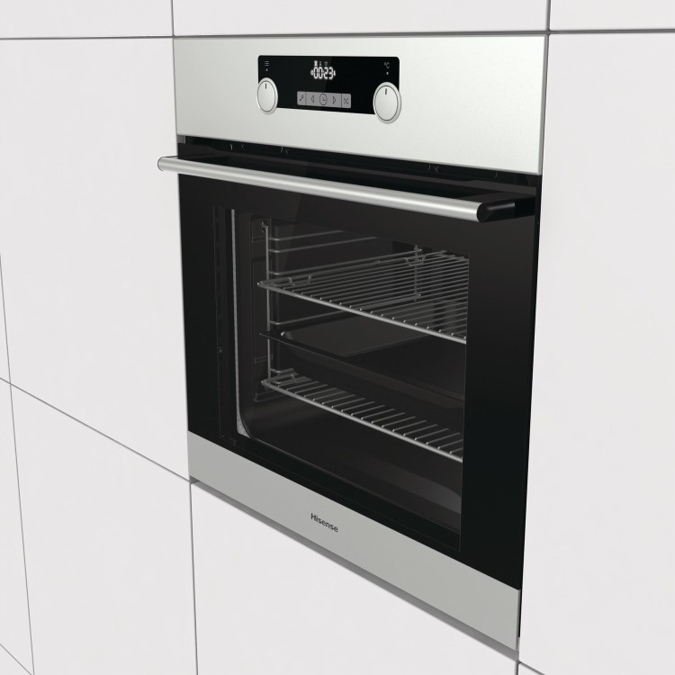 Hisense BI5228PXUK Electric Built-in Single Oven With Pyrolytic Cleaning - Stainless Steel