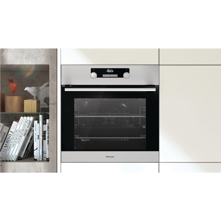 Hisense BI5228PXUK Electric Built-in Single Oven With Pyrolytic Cleaning - Stainless Steel