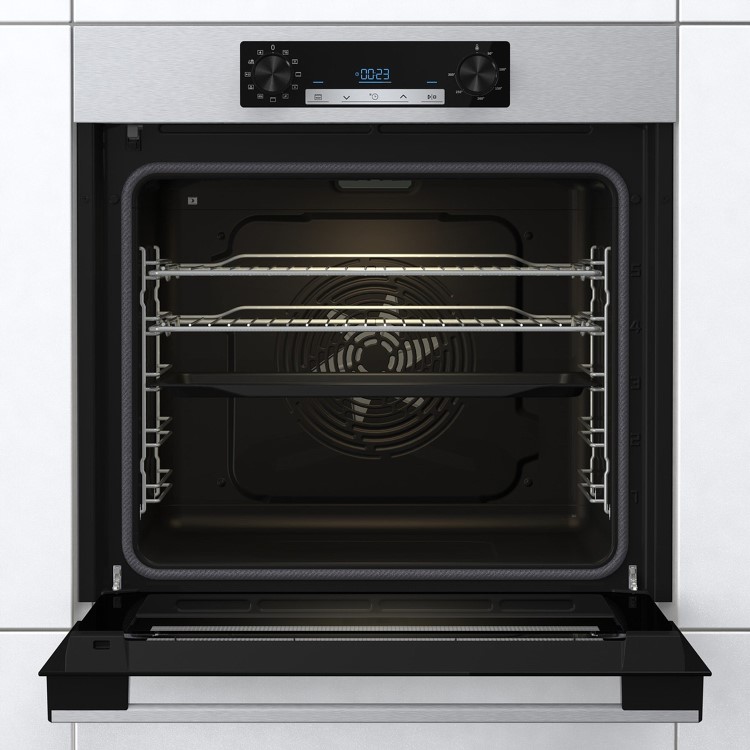 Refurbished Hisense BI62211CX 60cm Single Built In Electric Oven with Catalytic Cleaning Stainless Steel