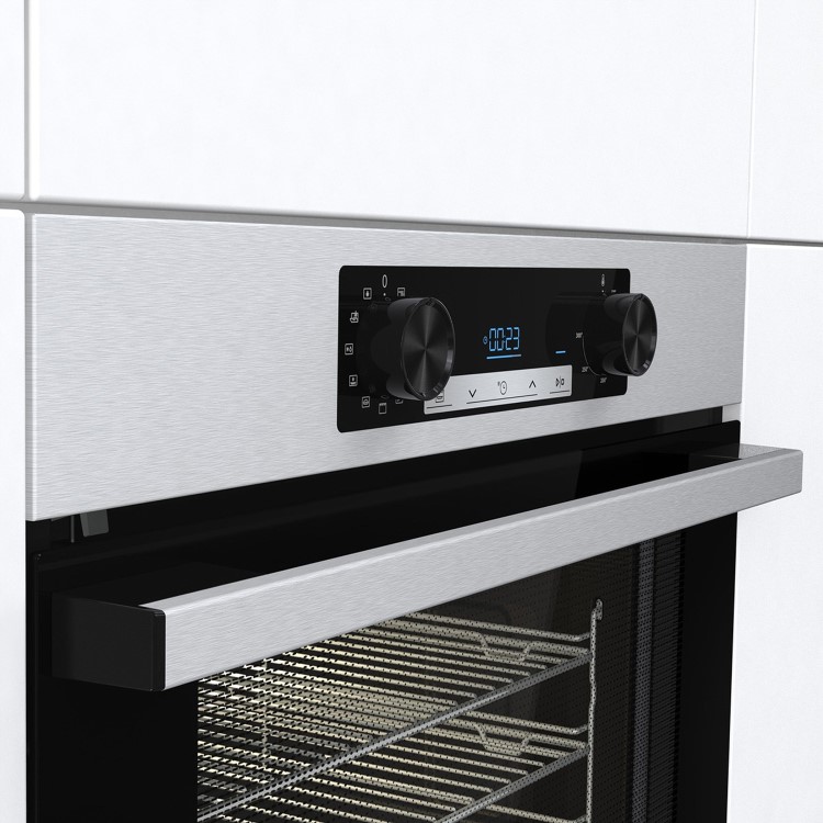 Refurbished Hisense BI62211CX 60cm Single Built In Electric Oven with Catalytic Cleaning Stainless Steel