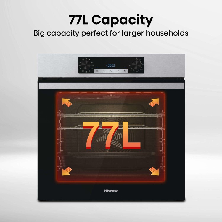 Hisense BI62212AXUK Electric Fan Assisted Single Oven - Stainless Steel