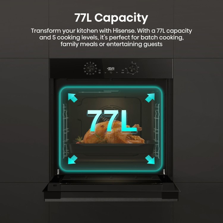 Hisense Hi2 BI622ABPGUK Electric Single Oven - Black