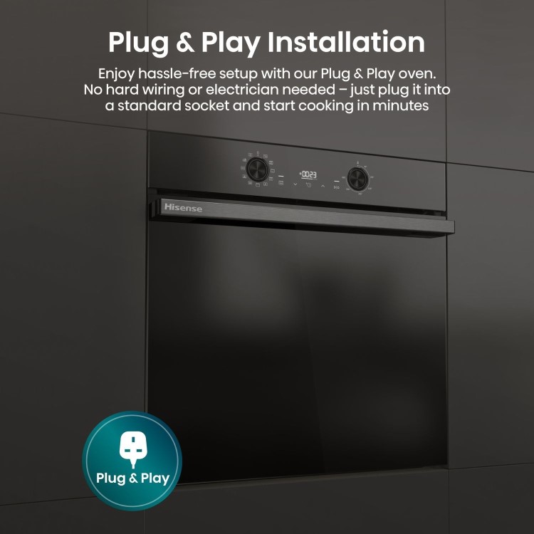 Hisense Hi2 BI622ABPGUK Electric Single Oven - Black