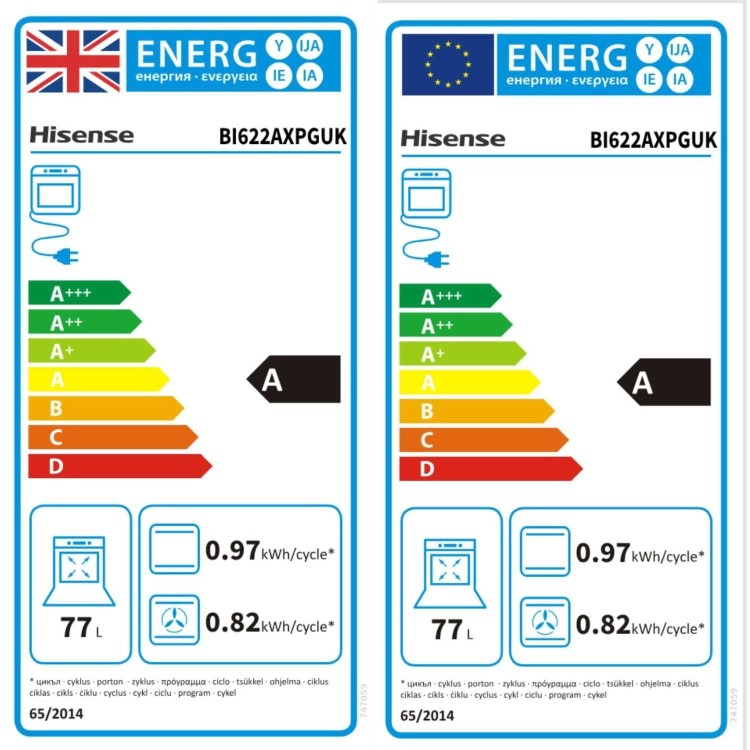 Hisense Hi2 BI622AXPGUK Electric Single Oven - Stainless Steel