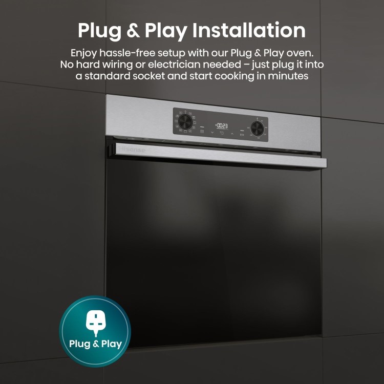 Hisense Hi2 BI622AXPGUK Electric Single Oven - Stainless Steel