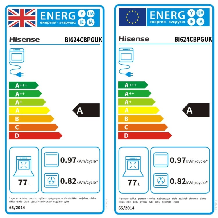 Hisense Hi2 BI624CBPGUK Electric Single Oven - Black