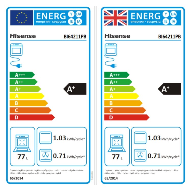 Hisense BI64211PB Electric Self Cleaning Single Oven - Black
