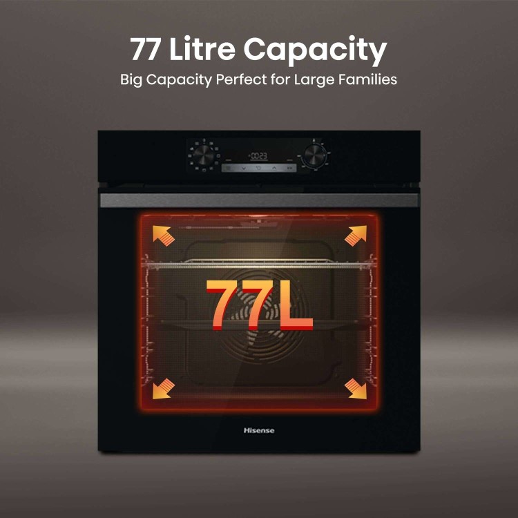 Hisense BI64211PB Electric Self Cleaning Single Oven - Black