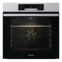 A2/BI64211PX Refurbished Hisense BI64211PX 60cm Single Built In Electric Oven with Pyrolytic Cleaning Stainless Steel