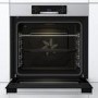 Refurbished Hisense BI64211PX 60cm Single Built In Electric Oven with Pyrolytic Cleaning Stainless Steel