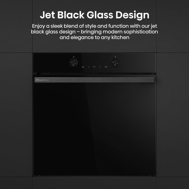 Hisense Hi4 BI64223ADBGUK BlackLine Electric Single Oven - Jet Black