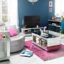 LPD Biarritz Mirrored TV Stand with Diamante Trim - TV's up to 40"