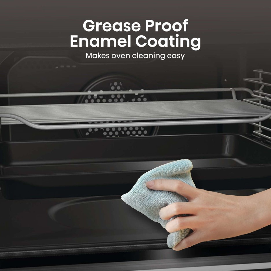 Hisense BID75211XUK Electric Builtunder Double Oven With enamel coating Stainless Steel