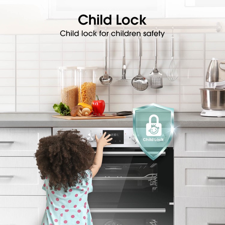 Hisense BID75211XUK Built-Under Electric Double Oven - Stainless Steel