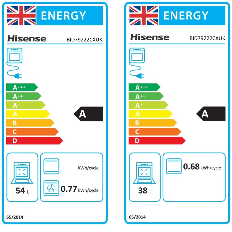 Hisense BID79222CXUK Built-In Electric Double Oven - Stainless Steel