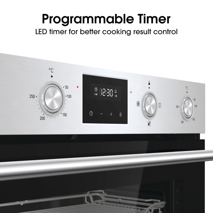 Hisense BID79222CXUK Built-In Electric Double Oven - Stainless Steel