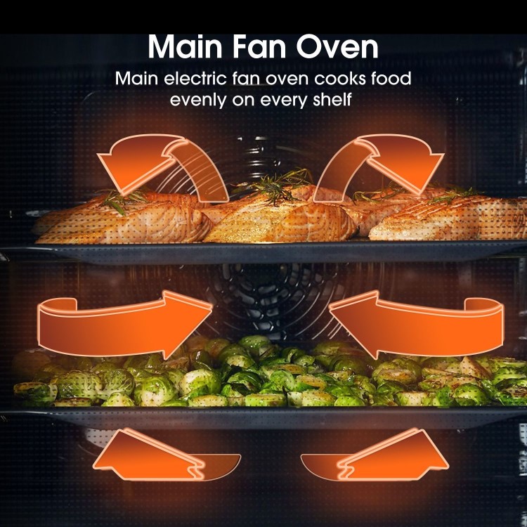 Hisense BID79222CXUK Built-In Electric Double Oven - Stainless Steel