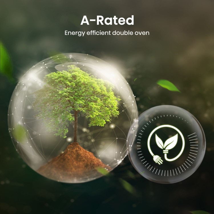 Hisense Hi6 BID914221ADBG Built-In Electric Double Oven - Black