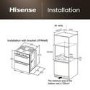 Hisense Hi6 BID914221ADBG Built-In Electric Double Oven - Black