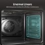 Hisense Hi6 BID914221ADBG Built-In Electric Double Oven - Black