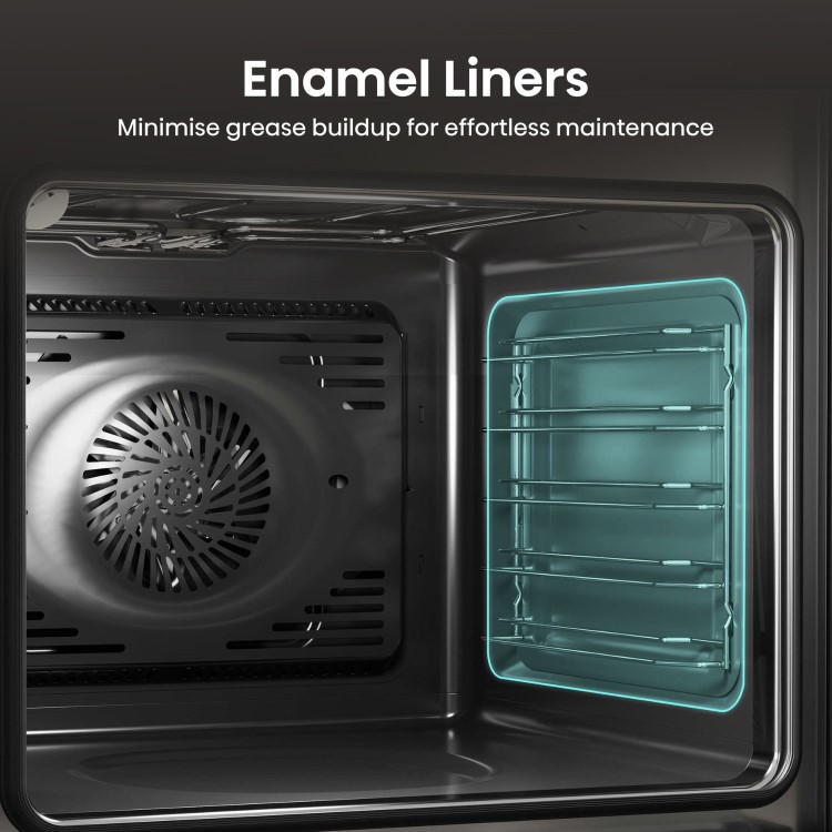 Hisense Hi6 BID914221ADBG Built-In Electric Double Oven - Black