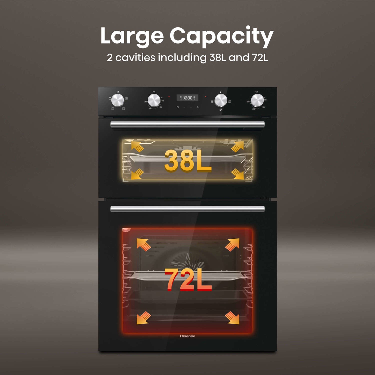 Hisense BID95211BGUK Electric Built-In Double Oven - Black Hisense BID95211BGUK Electric Built-In Double Oven - Black