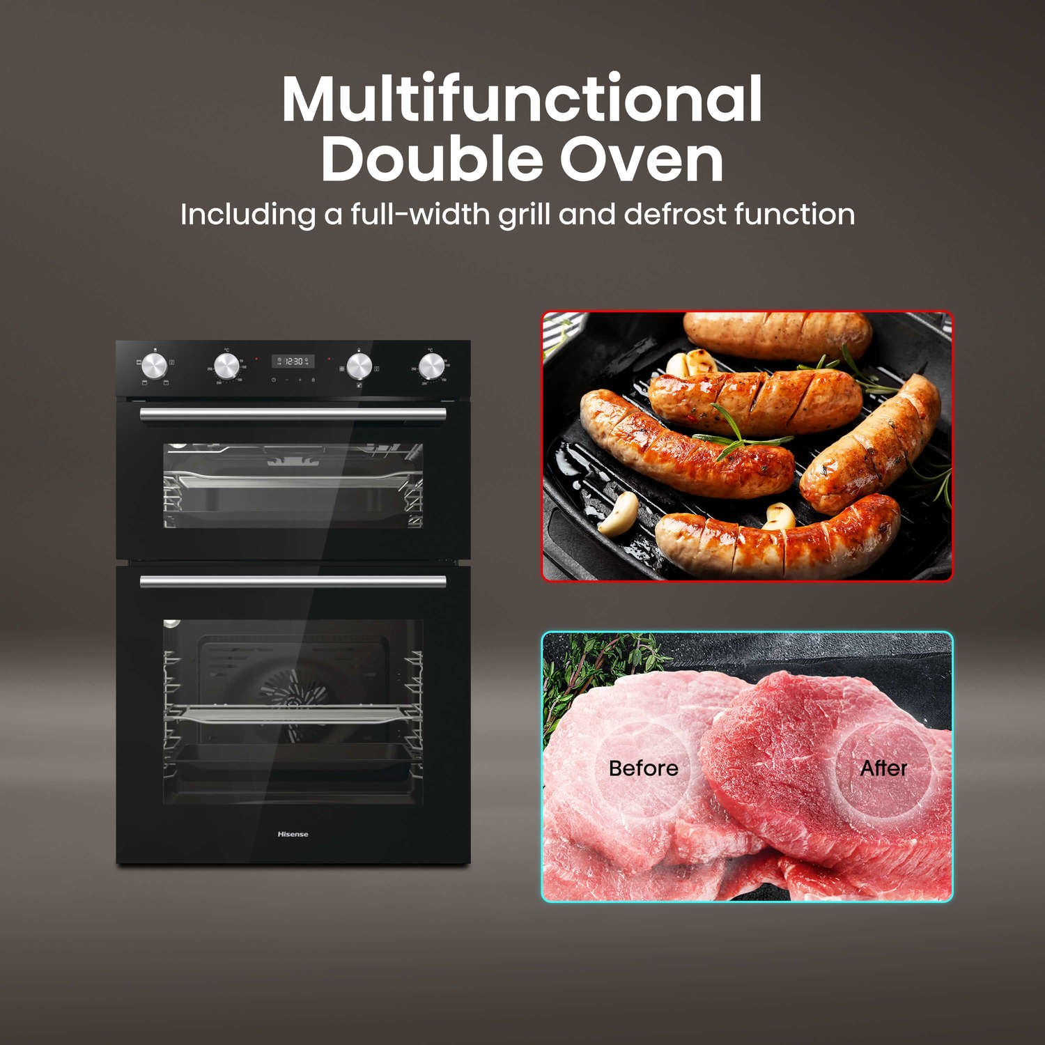 Hisense BID95211BGUK Electric Built-In Double Oven - Black Hisense BID95211BGUK Electric Built-In Double Oven - Black