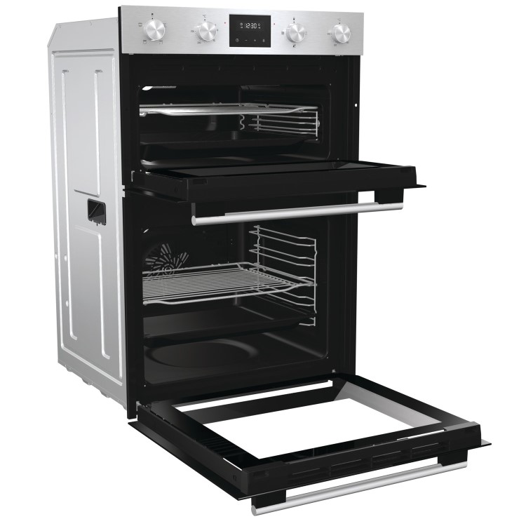 Refurbished Hisense BID95211XUK 60cm Double Built In Oven Stainless Steel
