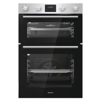 Refurbished Hisense BID95211XUK 60cm Double Built In Oven Stainless Steel