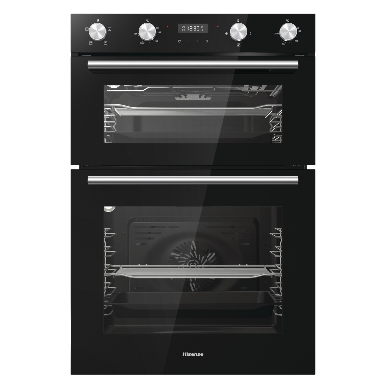 Refurbished Hisense BID95211BGUK 60cm Double Built In Electric Oven Black