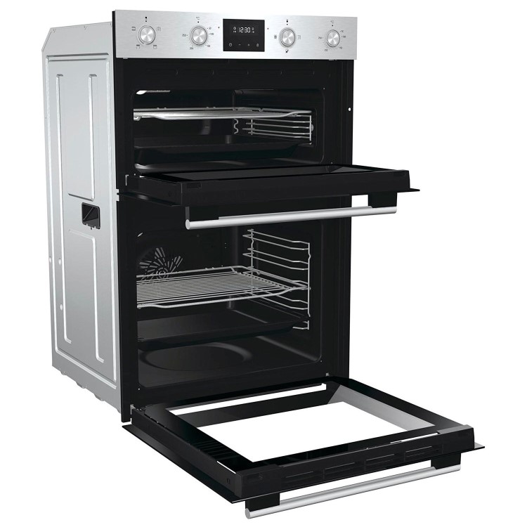 Refurbished Hisense BID99222CXUK 60cm Double Built In Electric Oven Stainless Steel