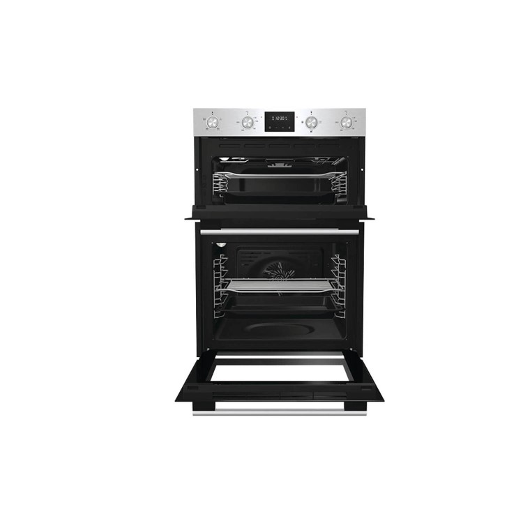 Refurbished Hisense BID99222CXUK 60cm Double Built In Electric Oven Stainless Steel