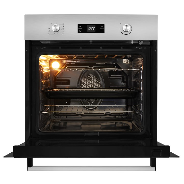 Beko BIE26300XP Multifunction Electric Single Oven With Pyrolytic Cleaning - Stainless Steel