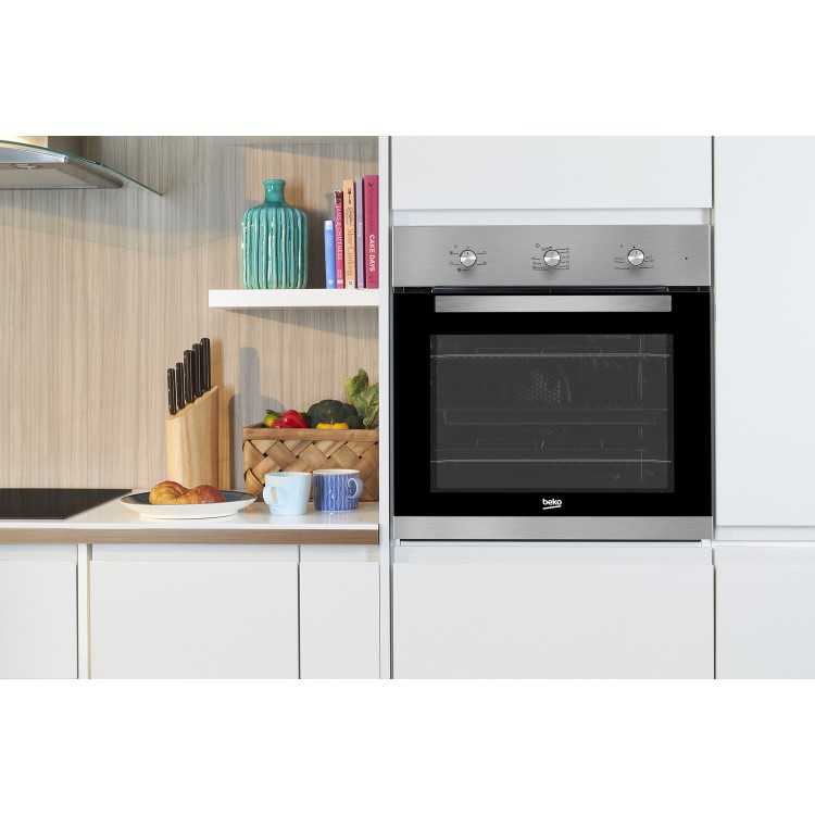 BEKO BIF22100W Big Capacity 5 Function Electric Built-in Fan Single Oven White