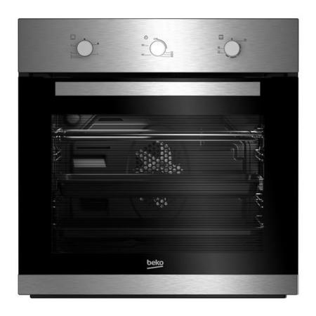 Beko BIG22101X 66 Litre Built in or Built Under Single Gas Fan Oven - Stainless Steel