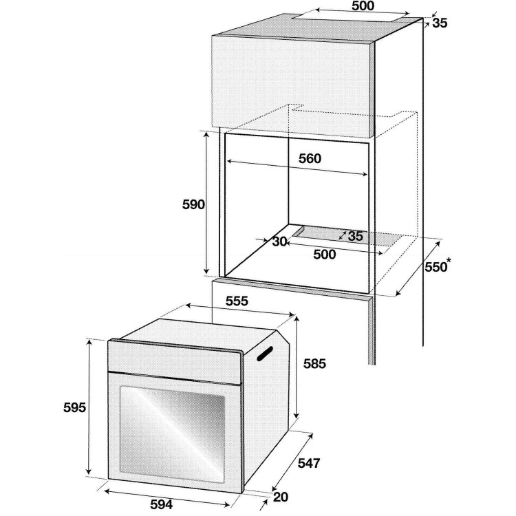 BEKO BIM32400XP 14 Function Electric Built-in Single Oven With Self-cleaning And LED Programmer Stai