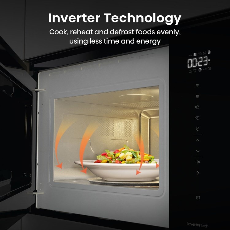Hisense Built-In 900W Microwave with Grill - Black