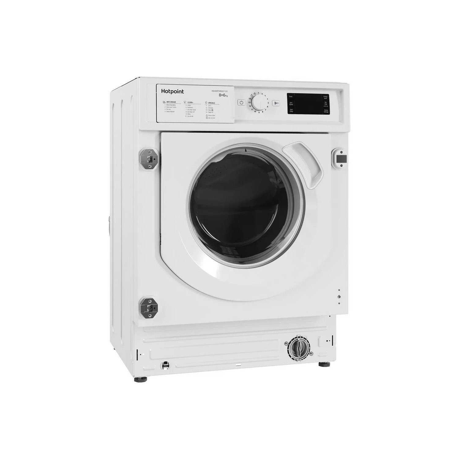 Hotpoint 8kg Wash 6kg Dry Integrated Washer Dryer With Quiet Inverter Motor