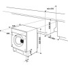 GRADE A2 - Hotpoint BIWDHL7128 7kg Wash 5kg Dry 1200rpm Integrated Washer Dryer With Efficient Inverter Motor - White